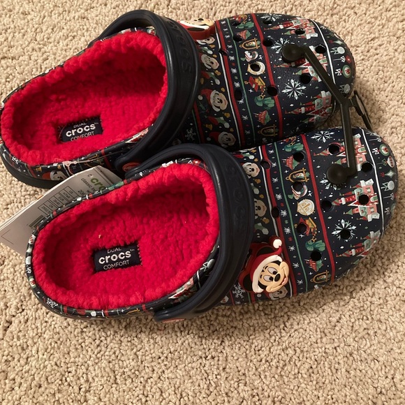 CROCS Shoes - Christmas Crocs Mickey M7/W9 clogs